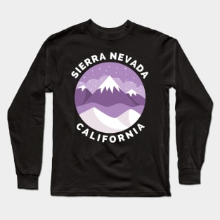 Sierra Nevada California - Sierra Nevada Ski Snowboard Mountain California Yosemite Travel Long Sleeve T-Shirt